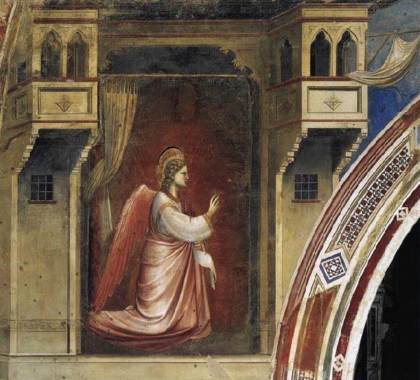 GIOTTO di Bondone The Angel Gabriel Sent by God